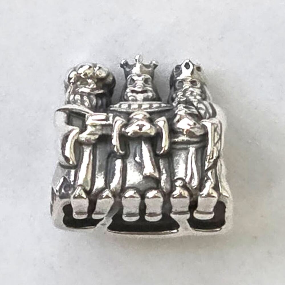 Pandora Three Wise Men Nativity Charm Two Tone 14K Gold ALE 925 Sterling Silver - Picture 2 of 8